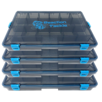 Reaction Tackle Standard Tackle Tray - Sturdy and Waterproof with 4 Reliable Clips – 3700 4 - Pack for fishing (14 view)