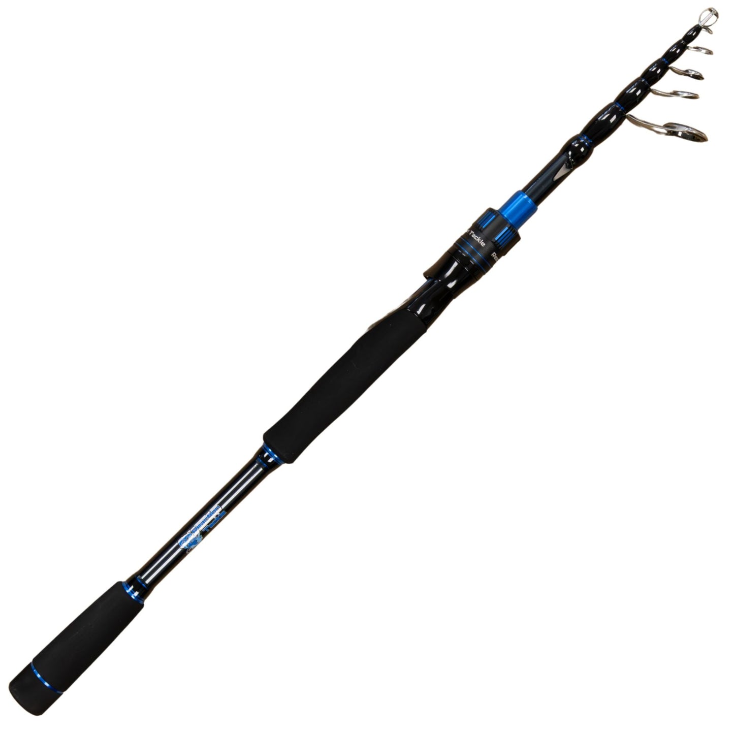 Reaction Tackle Telescopic Spinning Rod – Carbon Travel Fishing Rod – Collapsible Rod for Freshwater and Saltwater - NEW – Stream Light – Light Action for fishing (5 view)
