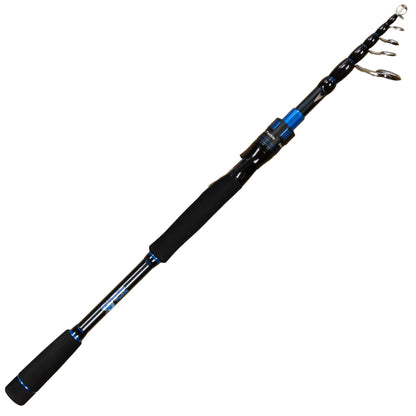 Reaction Tackle Telescopic Spinning Rod – Carbon Travel Fishing Rod – Collapsible Rod for Freshwater and Saltwater - NEW – Stream Light – Light Action for fishing (5 view)
