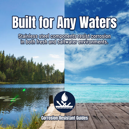 Reaction Tackle Telescopic Spinning Rod – Carbon Travel Fishing Rod – Collapsible Rod for Freshwater and Saltwater - NEW – Stream Light – Light Action for fishing (8 view)