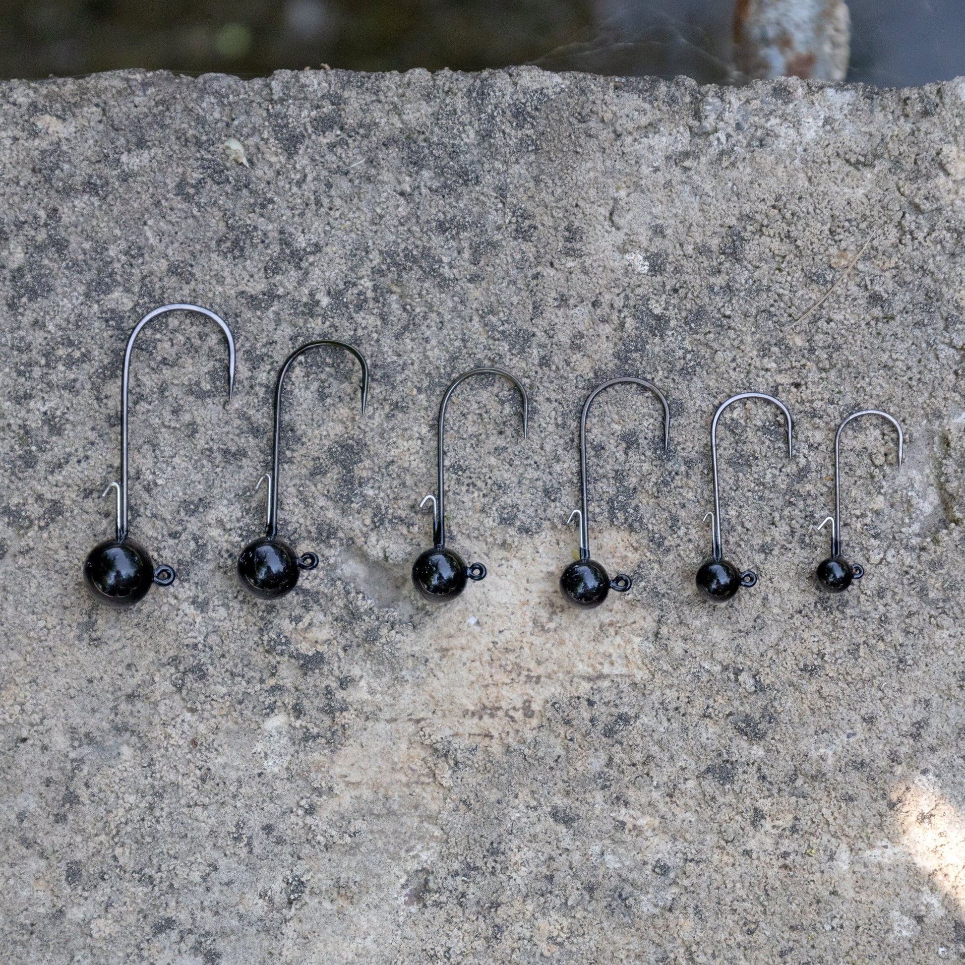 Reaction Tackle Tungsten Ball Jig Heads (5 - Pack) – 1/16 oz (2 hook) for fishing (4 view)