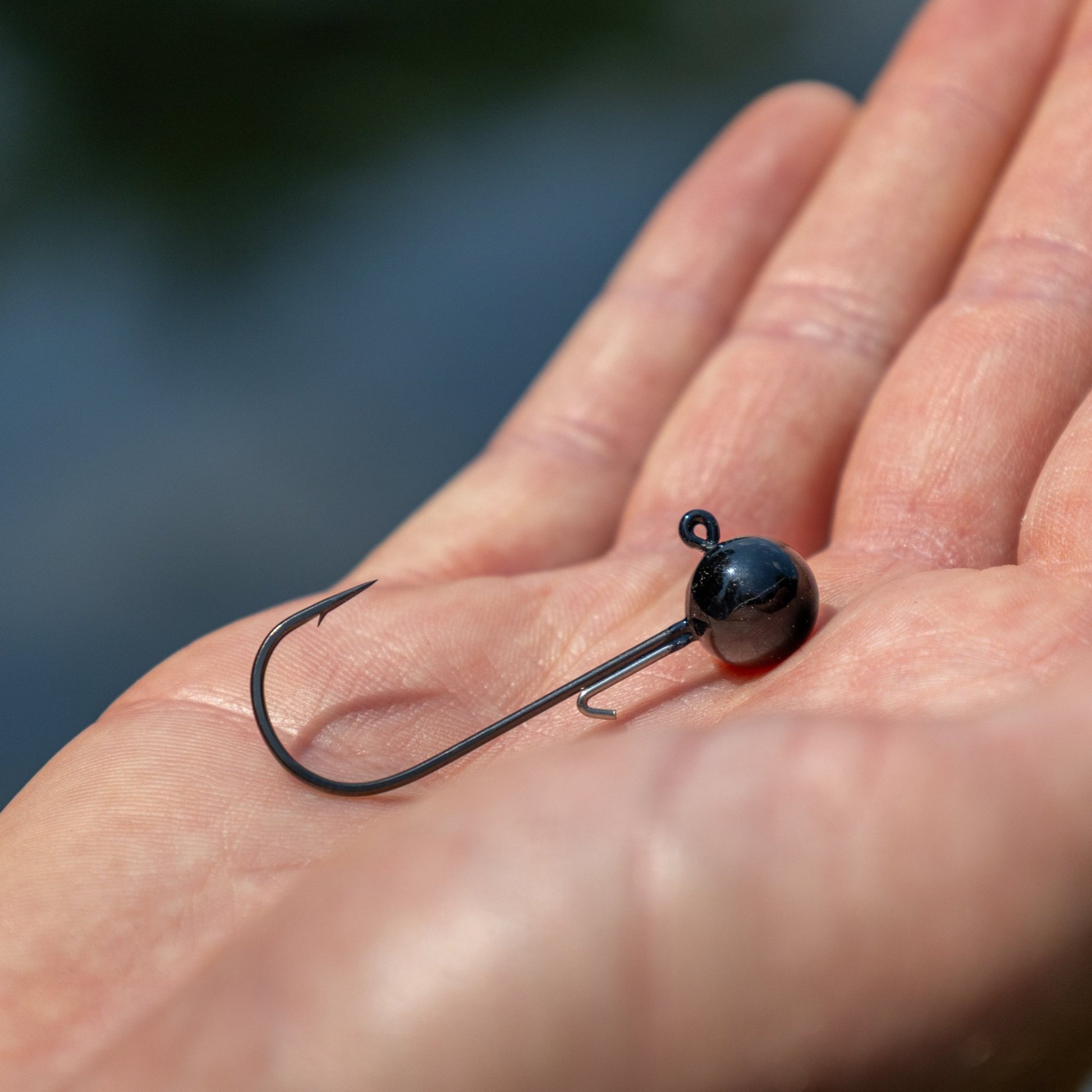 Reaction Tackle Tungsten Ball Jig Heads (5 - Pack) – 1/16 oz (2 hook) for fishing (8 view)