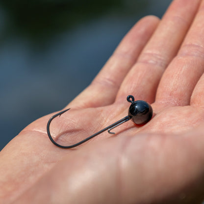 Reaction Tackle Tungsten Ball Jig Heads (5 - Pack) – 1/16 oz (2 hook) for fishing (8 view)