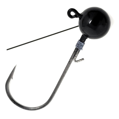 Reaction Tackle Tungsten Ball Jig Heads (5 - Pack) – 1/16 oz (2 hook) for fishing (10 view)