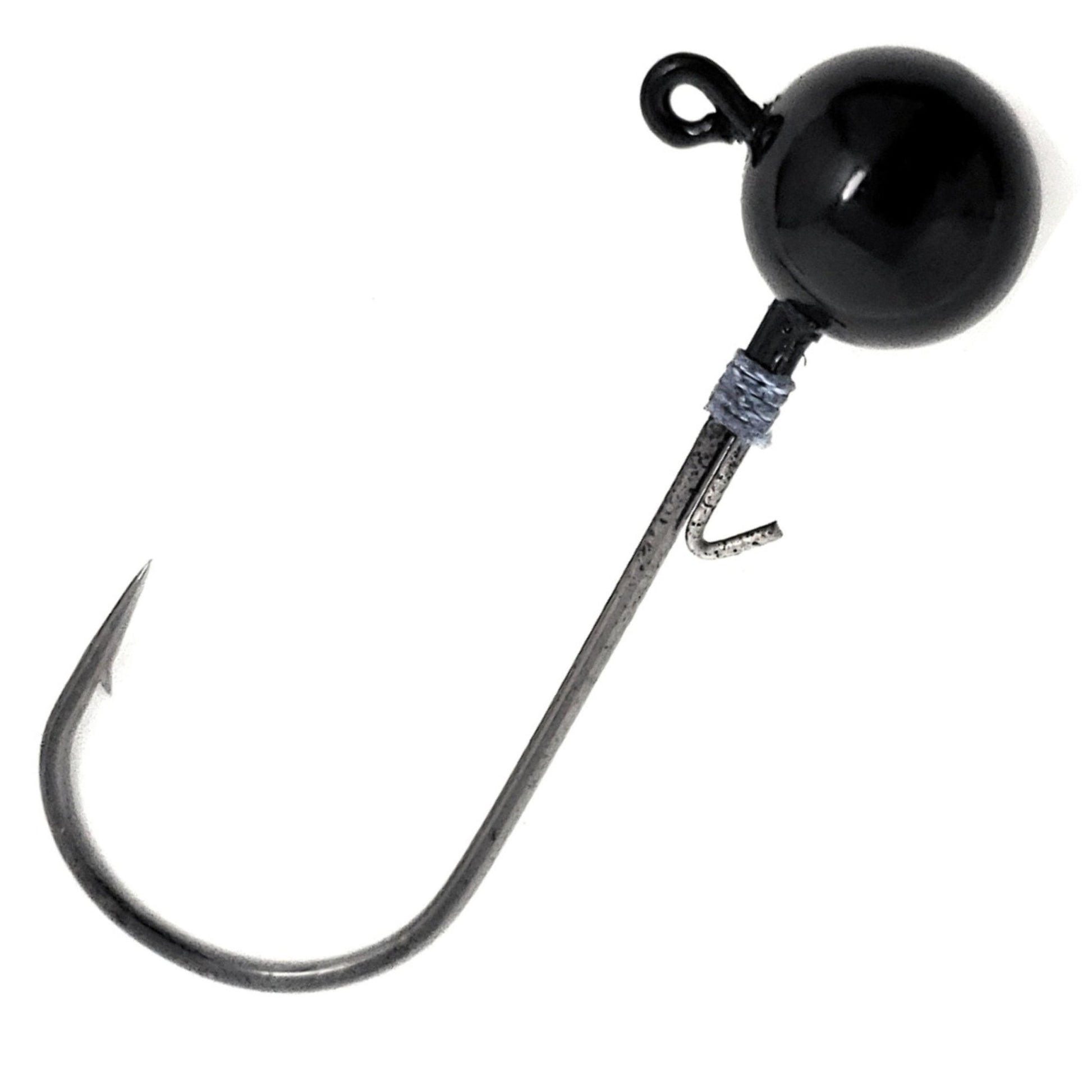Reaction Tackle Tungsten Ball Jig Heads (5 - Pack) – 1/16 oz (2 hook) for fishing (9 view)