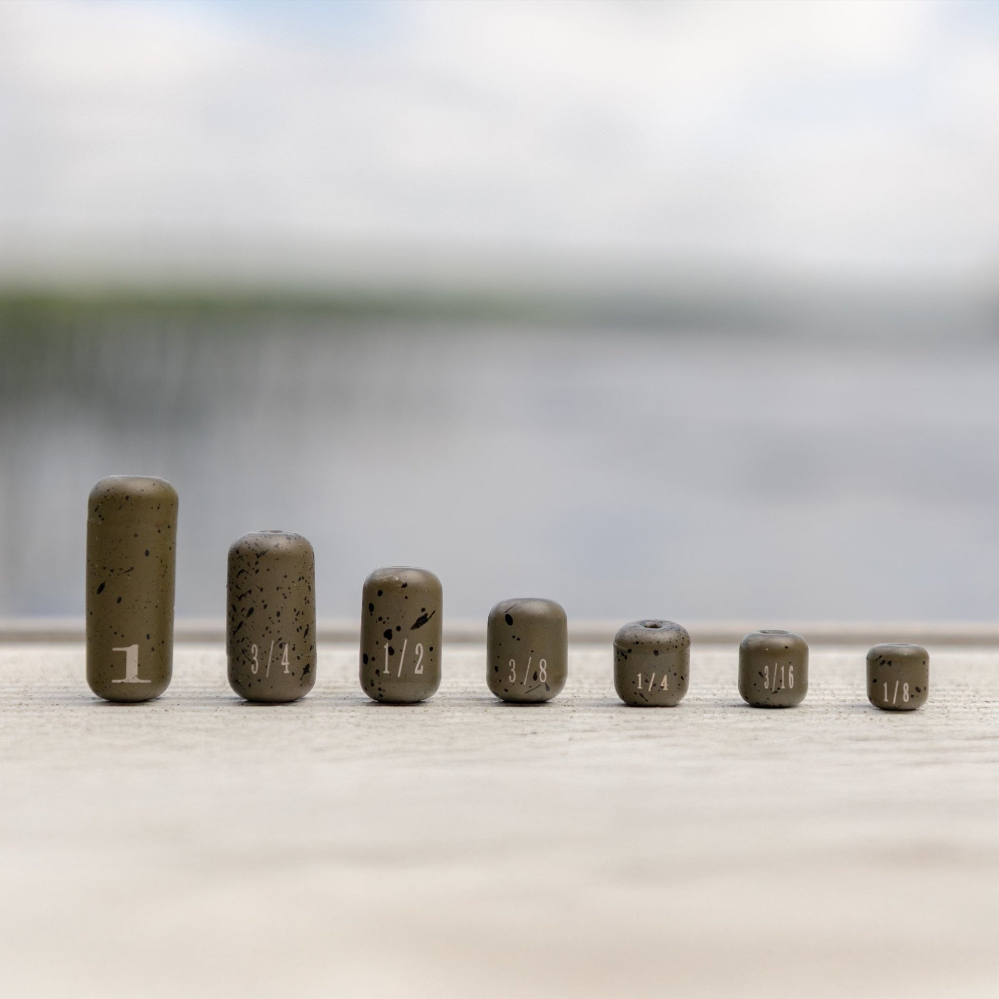 Reaction Tackle Tungsten Barrel Weights – Silver tungsten weights for fishing (2 view)