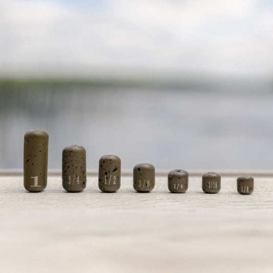 Reaction Tackle Tungsten Barrel Weights – Silver tungsten weights for fishing (2 view)