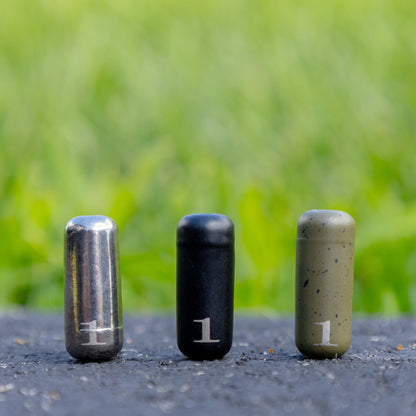 Reaction Tackle Tungsten Barrel Weights – Silver tungsten weights for fishing (3 view)