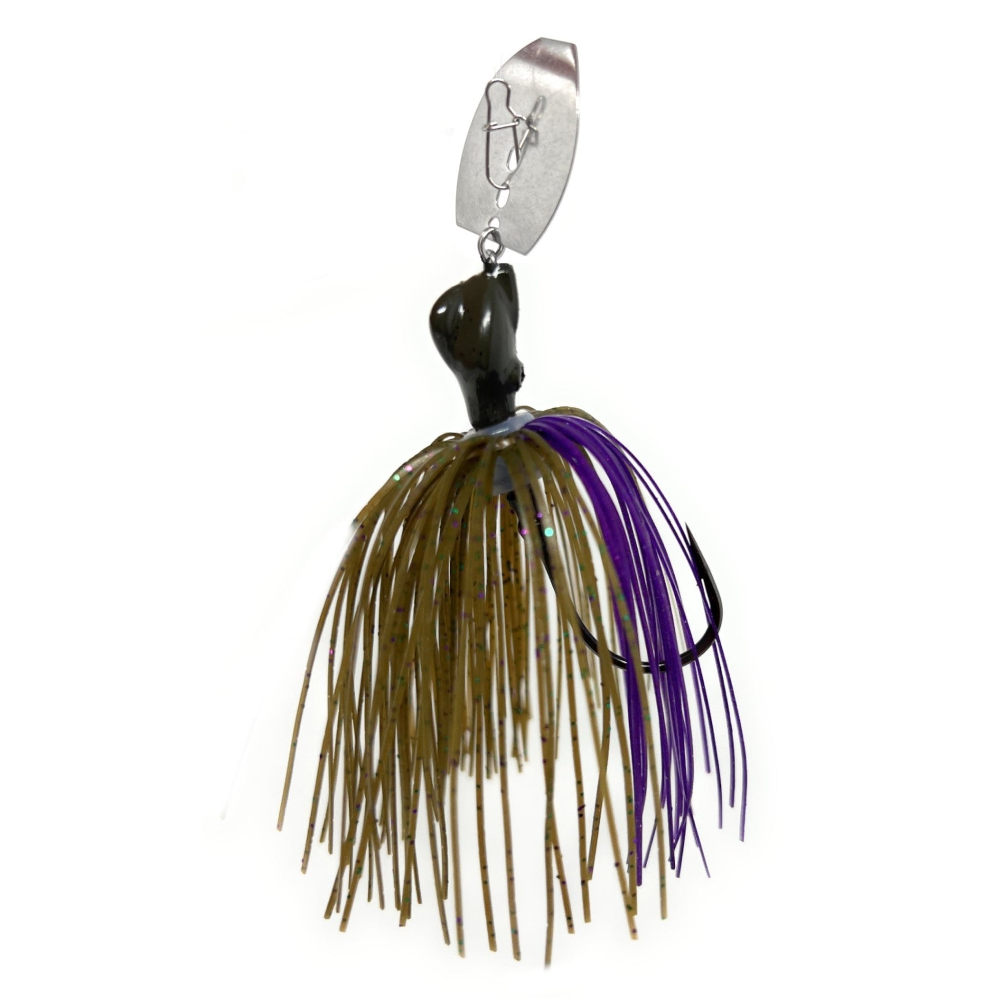 Reaction Tackle Tungsten Breaker Blade Jigs (2 - Pack) – Green Pumpkin Purple fishing - jigs for fishing (7 view)