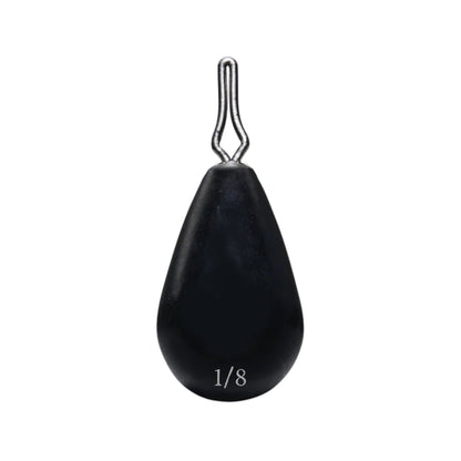Reaction Tackle Tungsten Drop Shot Weights – Black (Tear Drop) drop shot weights for fishing (39 view)
