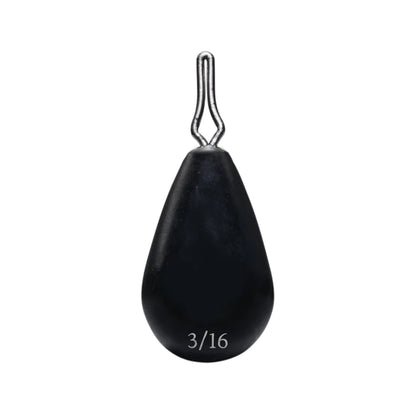 Reaction Tackle Tungsten Drop Shot Weights – Black (Tear Drop) drop shot weights for fishing (41 view)