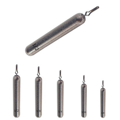 Reaction Tackle Tungsten Drop Shot Weights – Black (Skinny) drop shot weights for fishing (6 view)