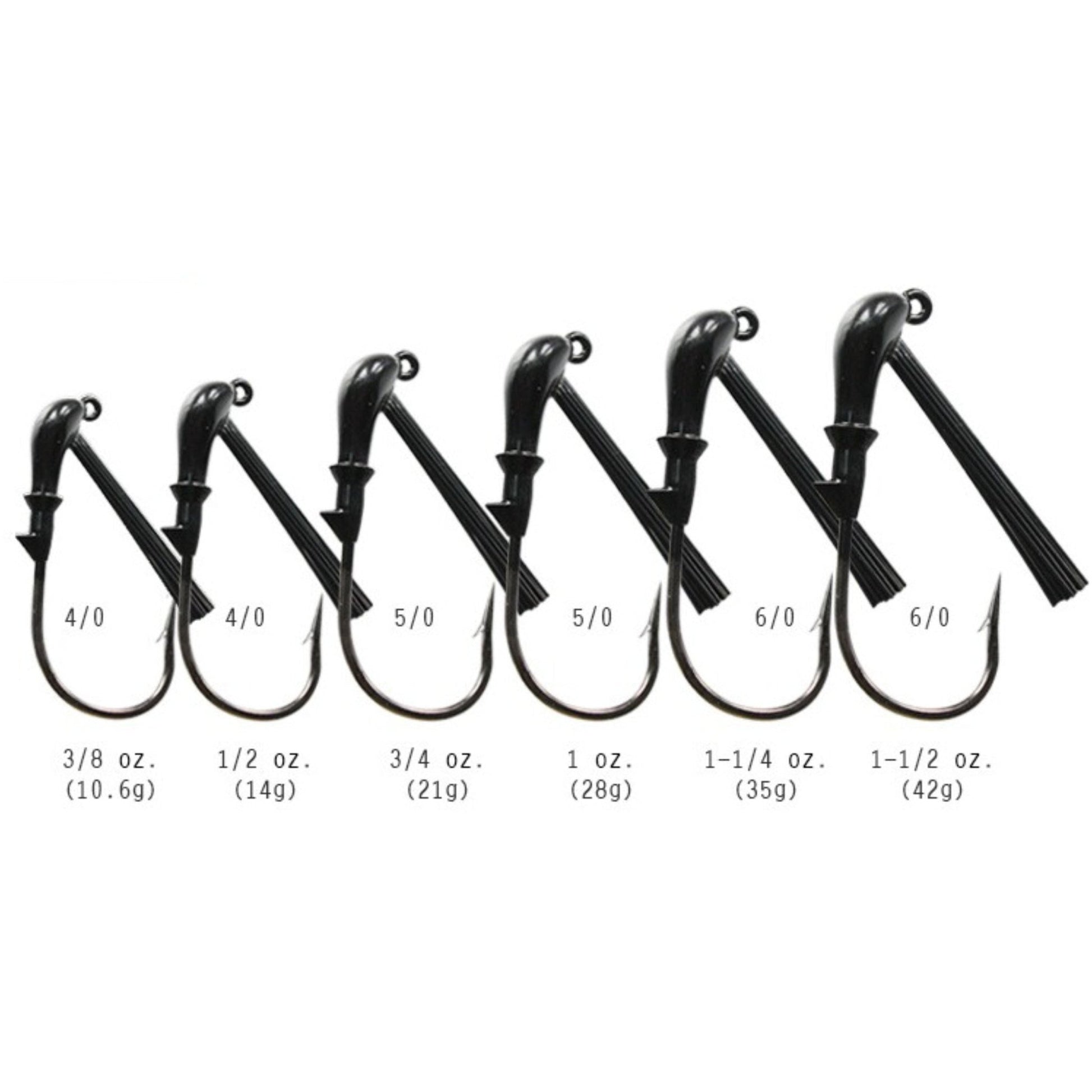 Reaction Tackle Tungsten Flipping Jigs (2 - Pack) – Black fishing - jigs for fishing (8 view)