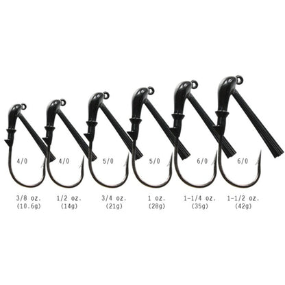 Reaction Tackle Tungsten Flipping Jigs (2 - Pack) – Black fishing - jigs for fishing (8 view)