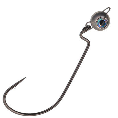 Reaction Tackle Tungsten Free Swing Jig Head - 5 - Pack - New – 1/8 oz - 1/0 Hook for fishing (7 view)