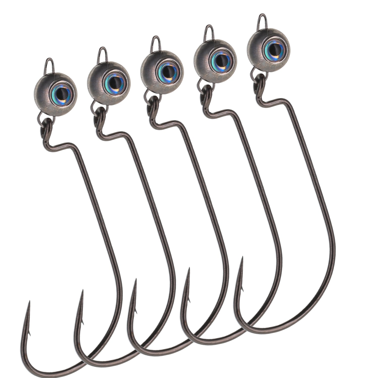 Reaction Tackle Tungsten Free Swing Jig Head - 5 - Pack - New – 1/8 oz - 1/0 Hook for fishing (9 view)