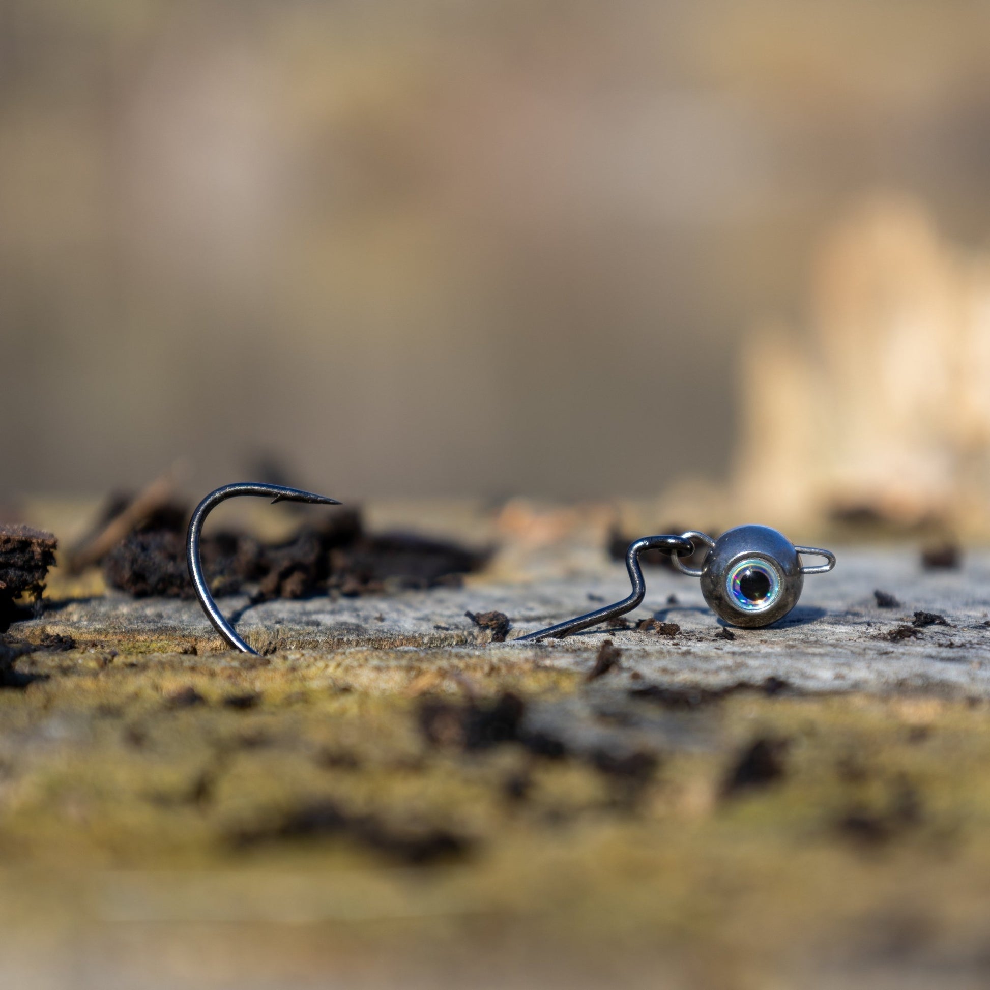 Reaction Tackle Tungsten Free Swing Jig Head - 5 - Pack - New – 1/8 oz - 1/0 Hook for fishing (3 view)