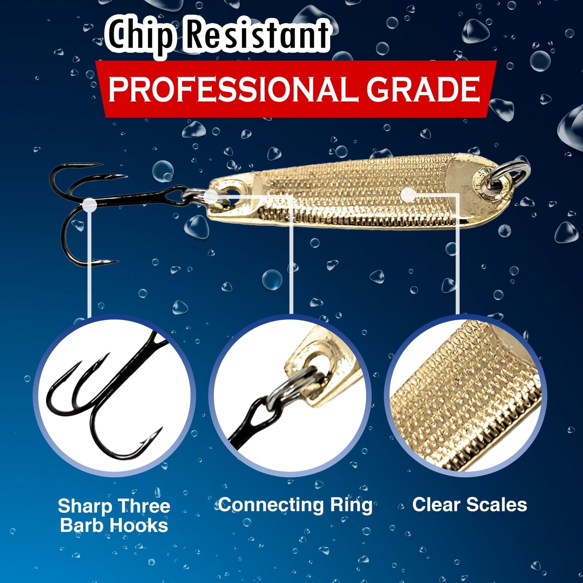 Reaction Tackle Tungsten Jigging Spoons (2 - Pack) – Silver for fishing (4 view)