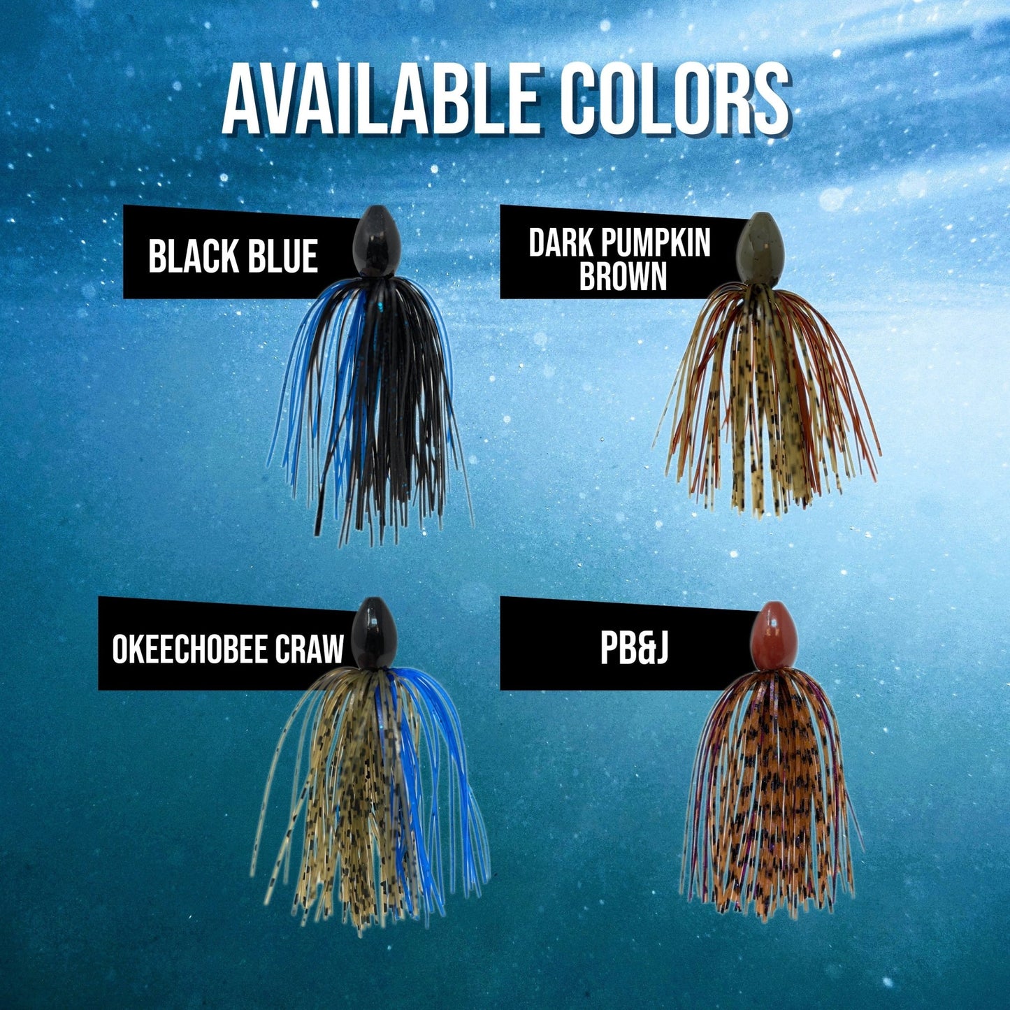 Reaction Tackle Tungsten Punch Rig/Punch Weight with Skirt – Black Blue for fishing (5 view)