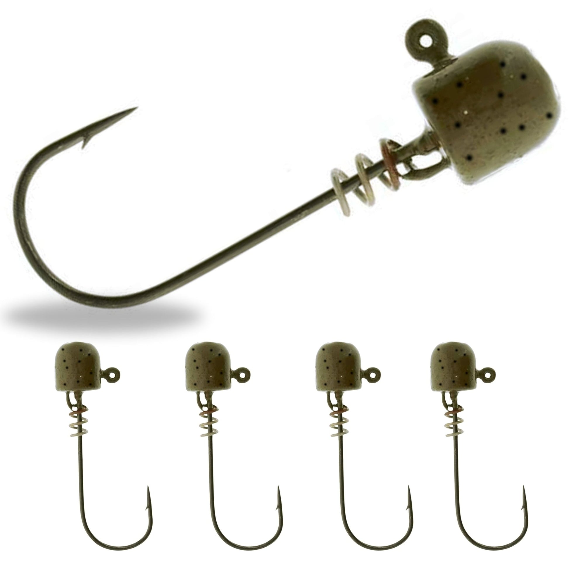 Reaction Tackle Tungsten Screw Lock Jig Heads (5 - Pack) – Black for fishing (6 view)
