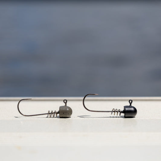 Reaction Tackle Tungsten Screw Lock Jig Heads (5 - Pack) – Black for fishing (2 view)