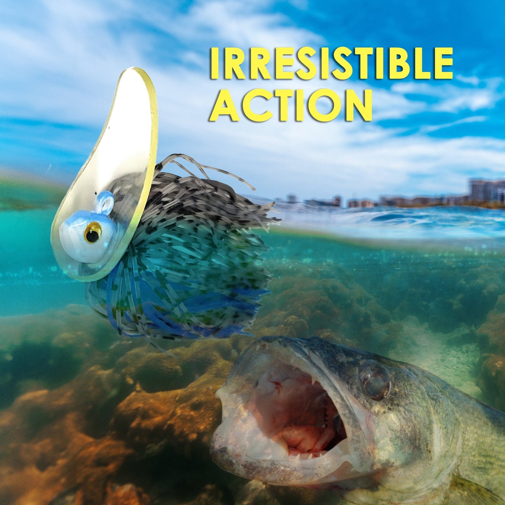 Reaction Tackle Tungsten Scrounger Jigs (2 - Pack) – Black/ Blue for fishing (9 view)