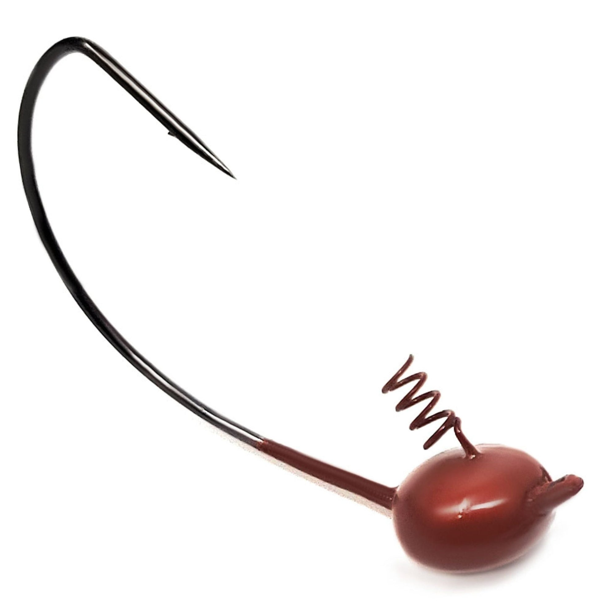 Reaction Tackle Tungsten Shaky Head Jigs 5 - Pack – Brown - EWG jigs for fishing (13 view)