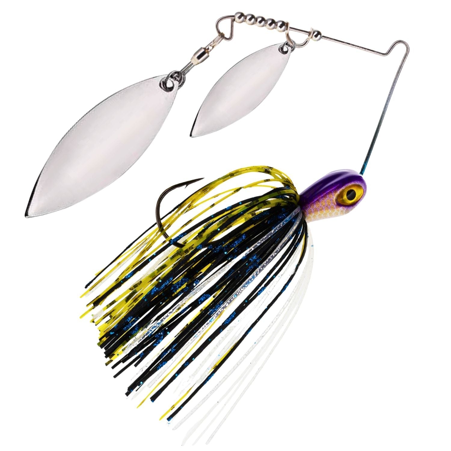 Reaction Tackle Tungsten Spinnerbait Jigs – 2 - Pack, Double Willow Blade - New – Killer for fishing (11 view)
