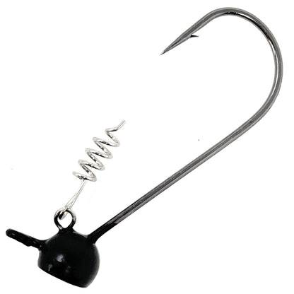 Reaction Tackle Tungsten Stand - Up Shaky Head Jigs (5 pack) – Black for fishing (6 view)