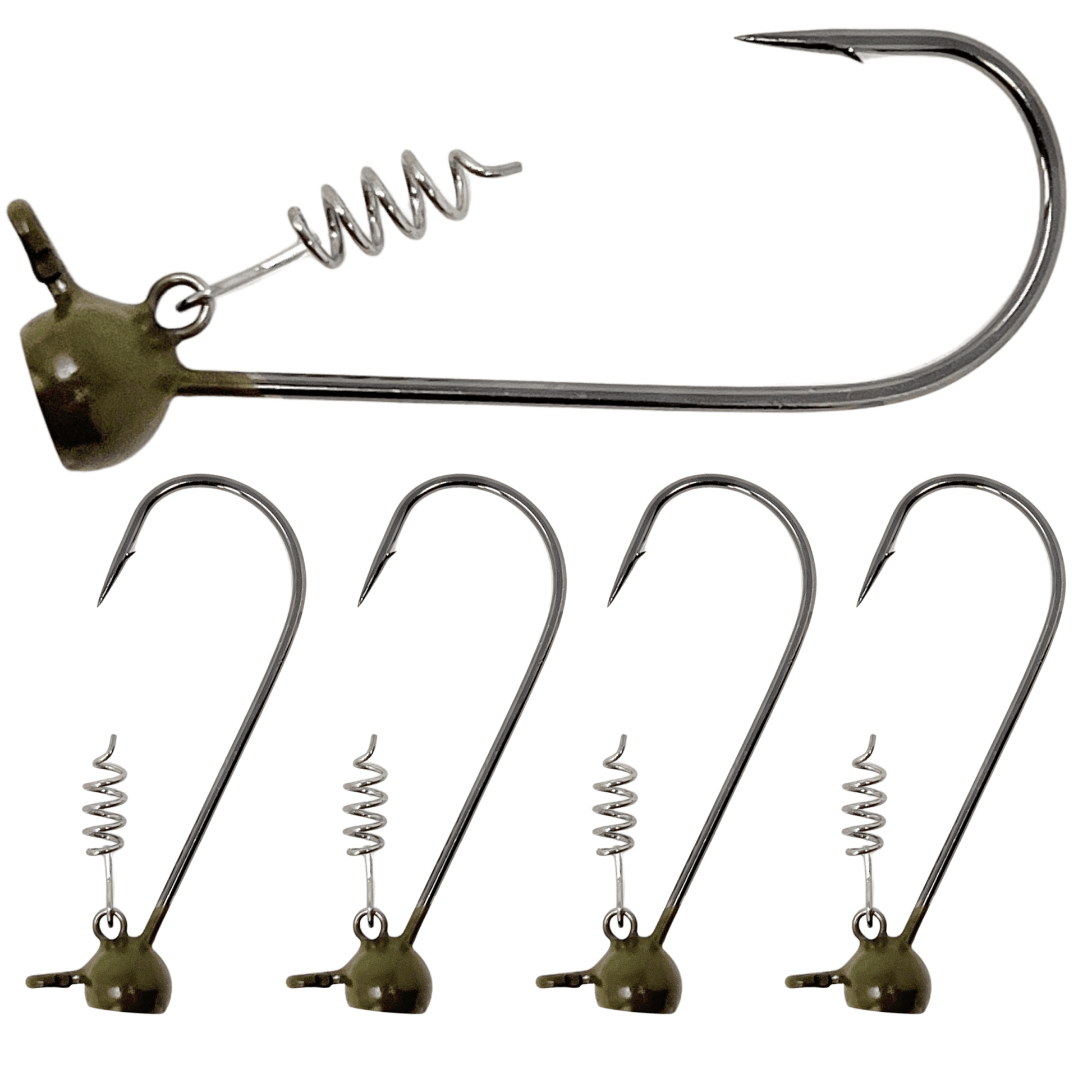 Reaction Tackle Tungsten Stand - Up Shaky Head Jigs (5 pack) – Black for fishing (4 view)