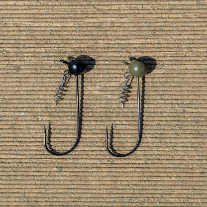 Reaction Tackle Tungsten Stand - Up Shaky Head Jigs (5 pack) – Black for fishing (2 view)