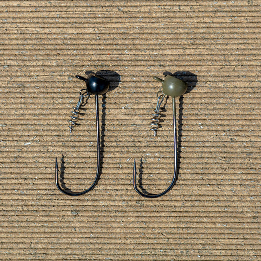 Reaction Tackle Tungsten Stand - Up Shaky Head Jigs (5 pack) – Black for fishing (2 view)