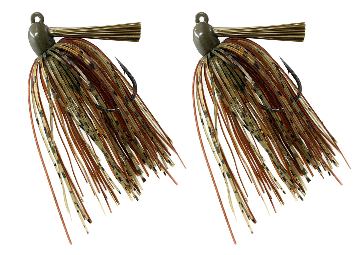 Reaction Tackle Tungsten Swim Jigs (2 - Pack) – Dark pumpkin/brown fishing - jigs for fishing (11 view)