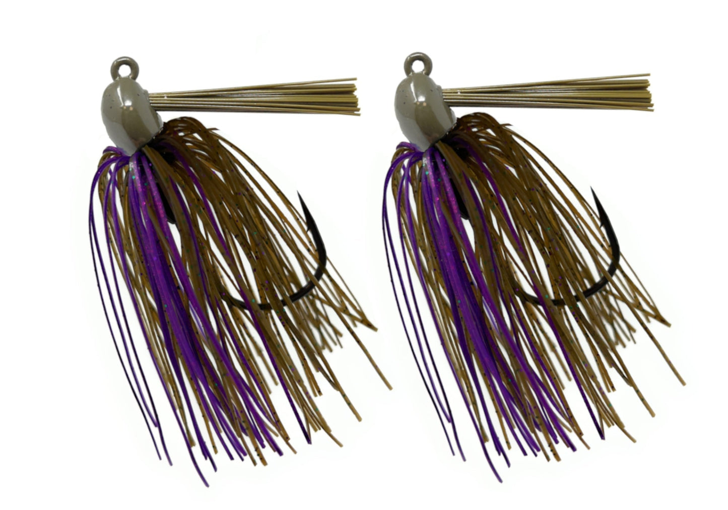 Reaction Tackle Tungsten Swim Jigs (2 - Pack) – Green pumpkin/purple fishing - jigs for fishing (17 view)