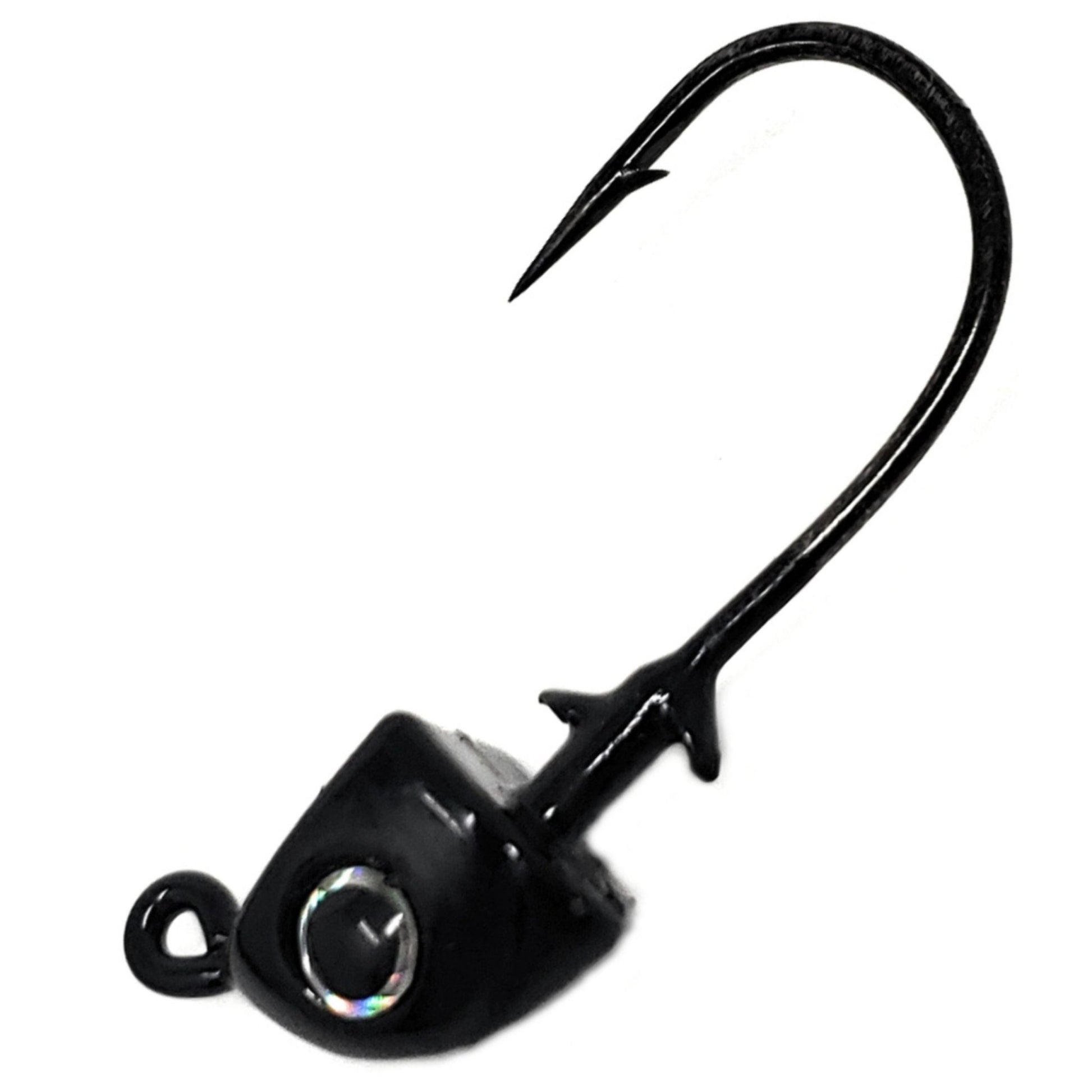 Reaction Tackle Tungsten Swimbait Jig Heads (5 - Pack) – Black for fishing (15 view)