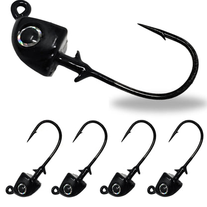 Reaction Tackle Tungsten Swimbait Jig Heads (5 - Pack) – Black for fishing (12 view)