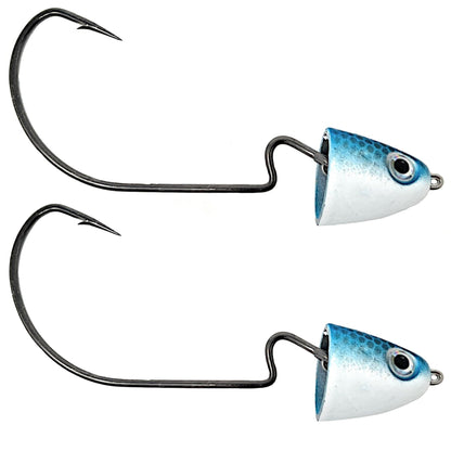 Reaction Tackle Tungsten Swing/ Swimbait Jig Heads – Blue Gizzard jigs for fishing (4 view)