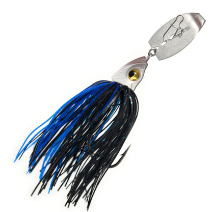 Reaction Tackle Tungsten Vibrating Bladed Swim Jigs (2 - Pack) – Black/blue for fishing (13 view)
