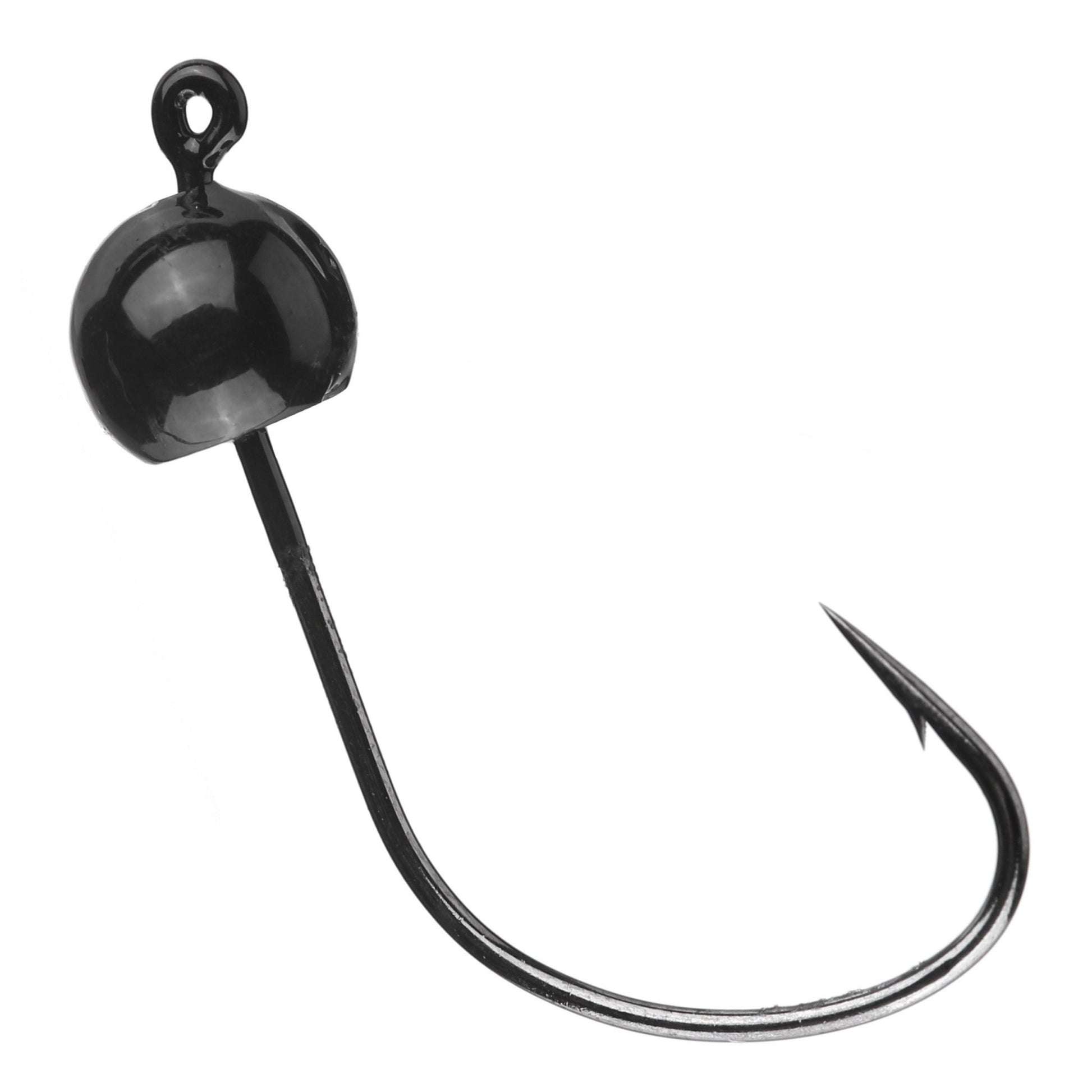 Reaction Tackle Tungsten Wacky Jig Heads (5 - PACK) – Black jigs for fishing (4 view)