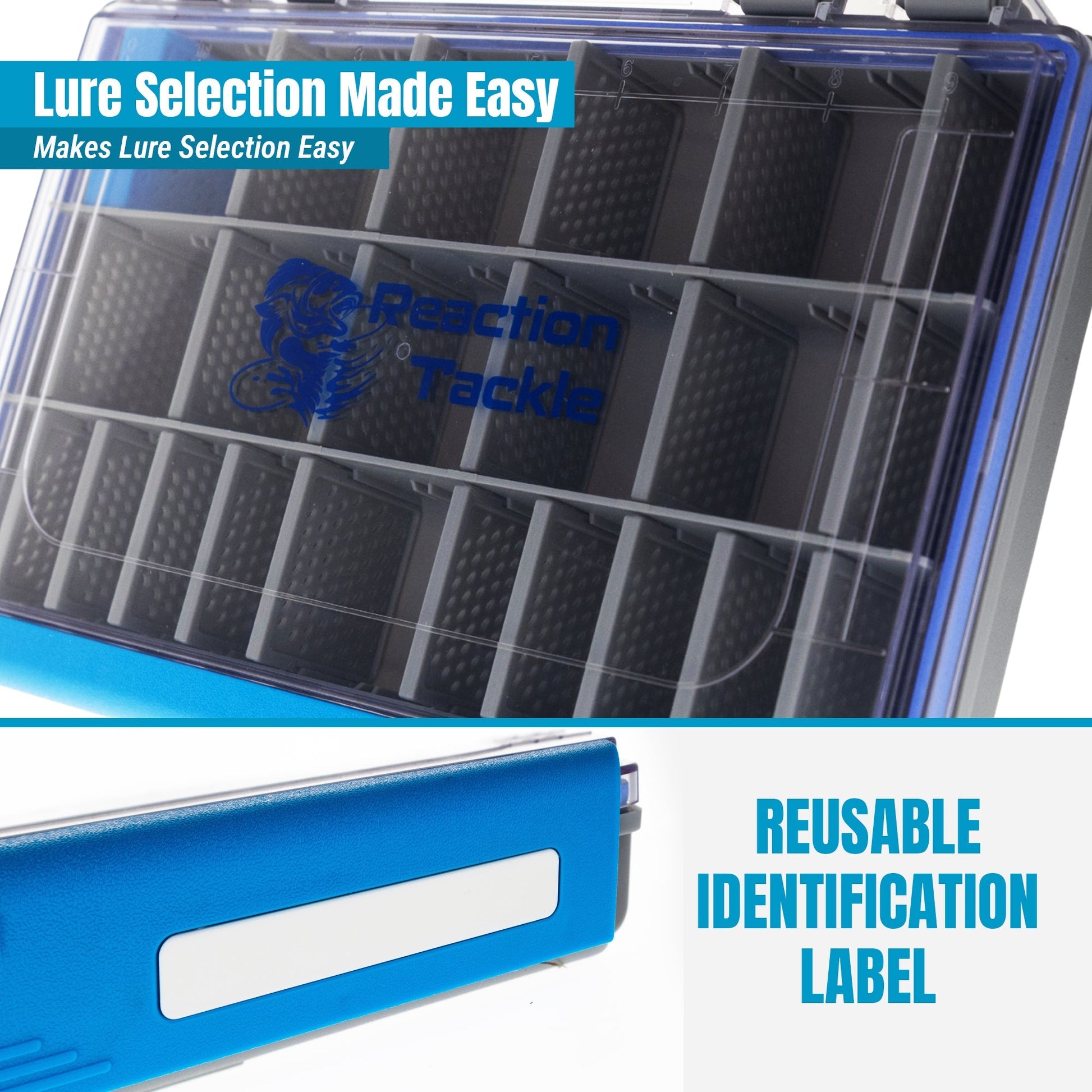 Reaction Tackle Ultra Elite Tackle Tray - Water Resistant with Single Clip Design - New – 3700 1 - PK Tackle Trays for fishing (20 view)
