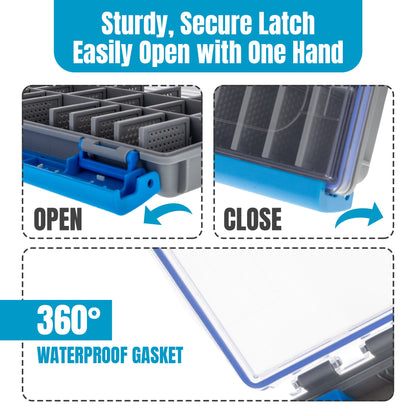 Reaction Tackle Ultra Elite Tackle Tray - Water Resistant with Single Clip Design - New – 3600 1 - PK Tackle Trays for fishing (4 view)