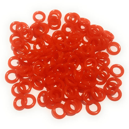 Reaction Tackle WACKY O - RINGS - 125 Pack or 300 Pack – 125 Reaction Red O - rings Soft Plastics for fishing (7 view)