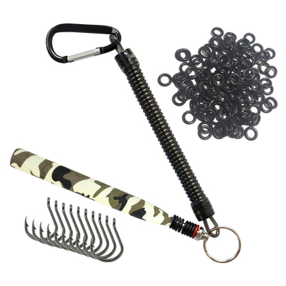 Reaction Tackle Wacky Worm Tools, Sets and Kits – Camo Tool +125 O - rings +10 hooks Soft Plastics for fishing (7 view)