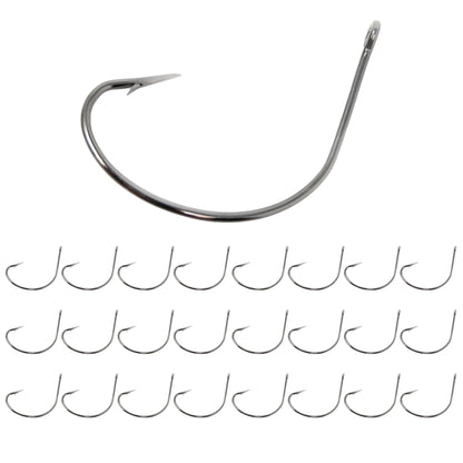 Reaction Tackle Wide Gap Wacky Hooks (25 - PACK) – 2/0 for fishing (15 view)