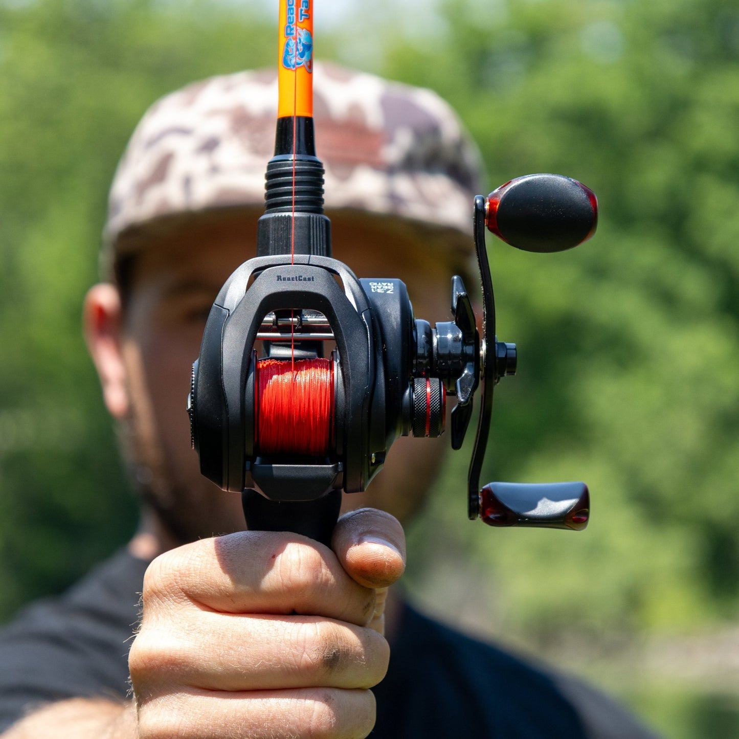 Reaction Tackle X8 Braided Fishing Line - NO FADE Red 8 Strand - NEW – 10lb Braided Fishing Line for fishing (6 view)