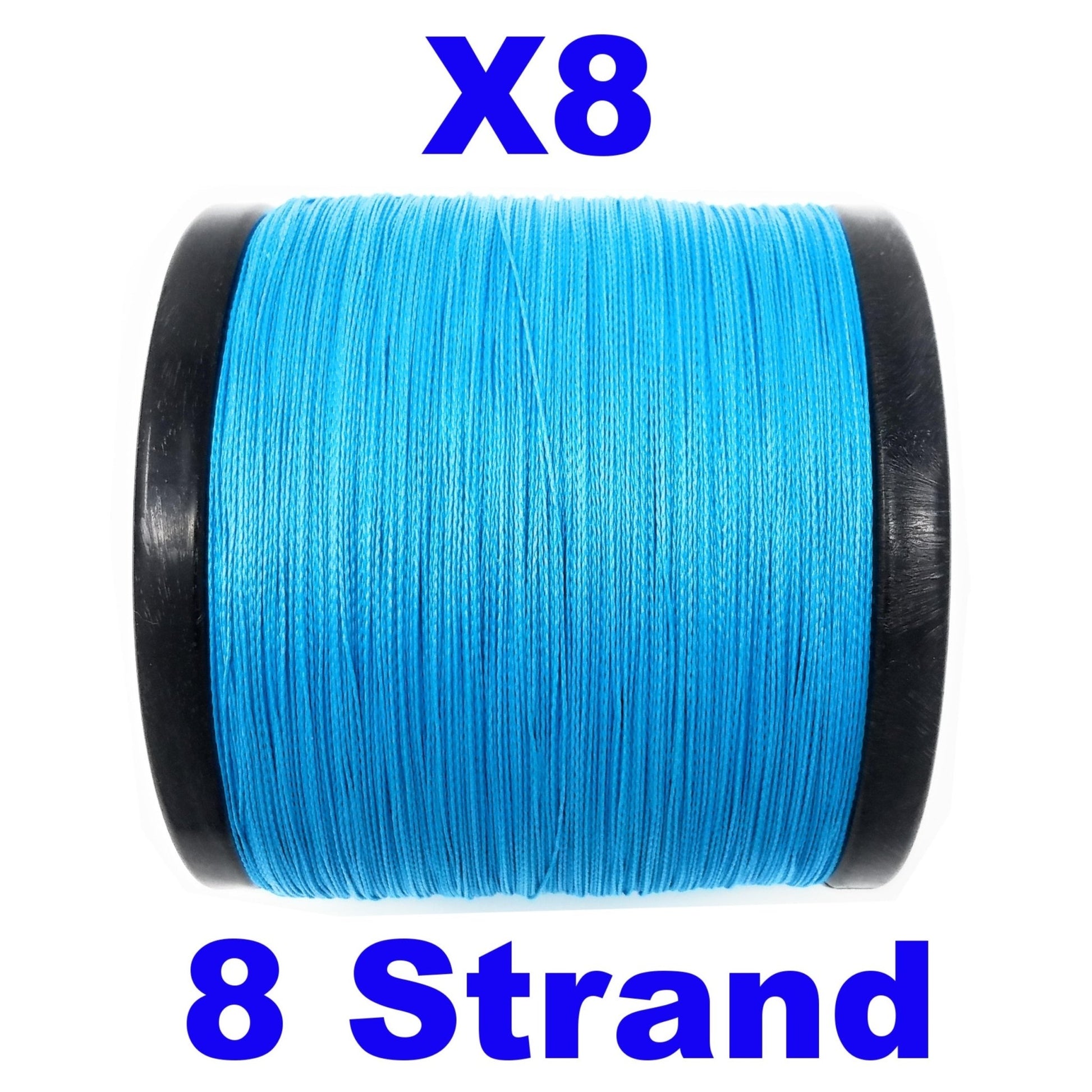 Reaction Tackle X8 Braided Fishing Line - Sea Blue 8 Strand – 10lb Braided Fishing Line for fishing (5 view)