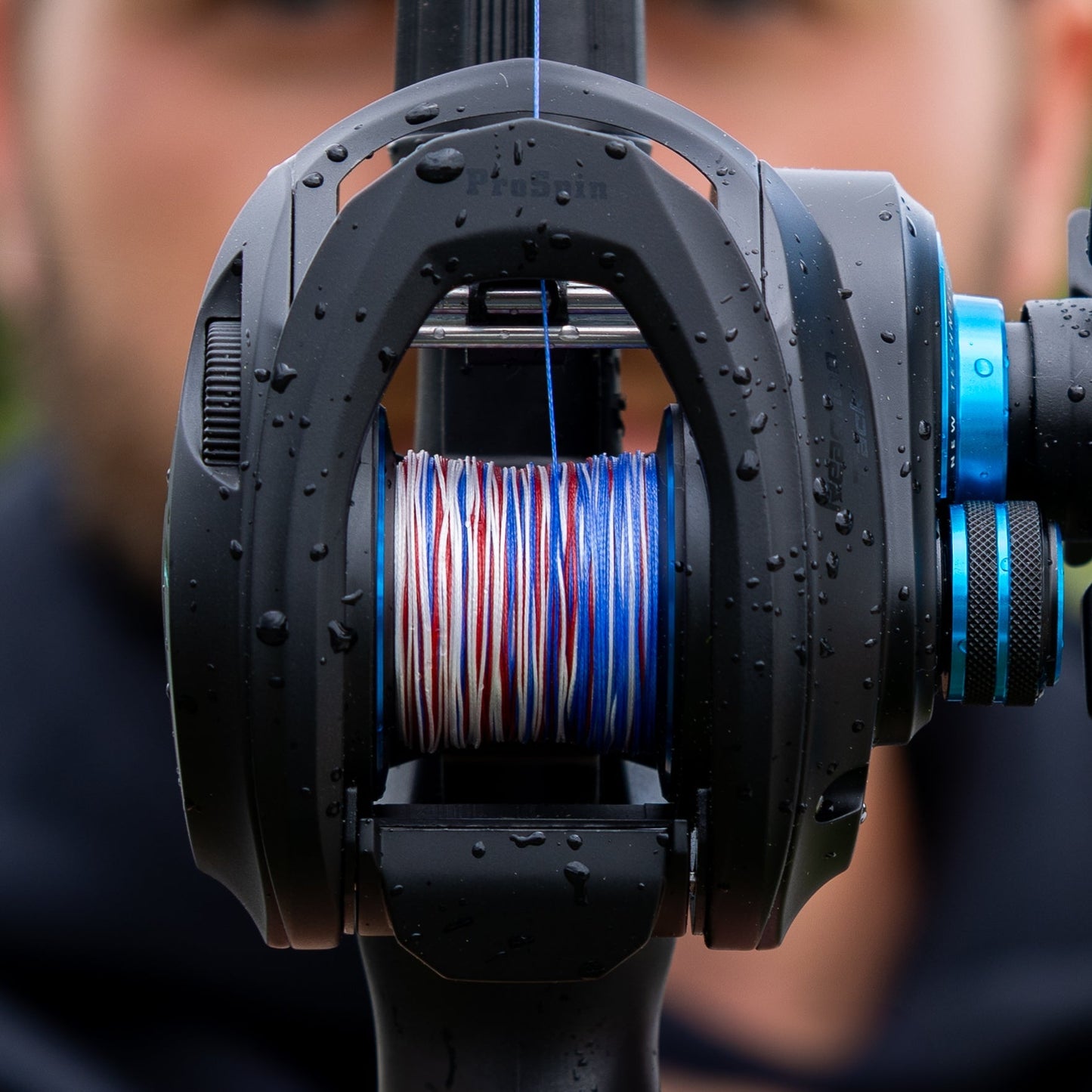 Reaction Tackle X8 Braided Fishing Line - USA Camo 8 Strand - NEW – 10lb Braided Fishing Line for fishing (3 view)