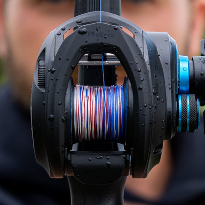 Reaction Tackle X8 Braided Fishing Line - USA Camo 8 Strand - NEW – 10lb Braided Fishing Line for fishing (3 view)