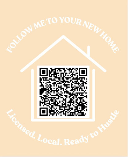 Real Estate QR Shirt Canva Template – Editable “Follow Me to Your New Home” Design – Digital Product for closing gift (4 view)