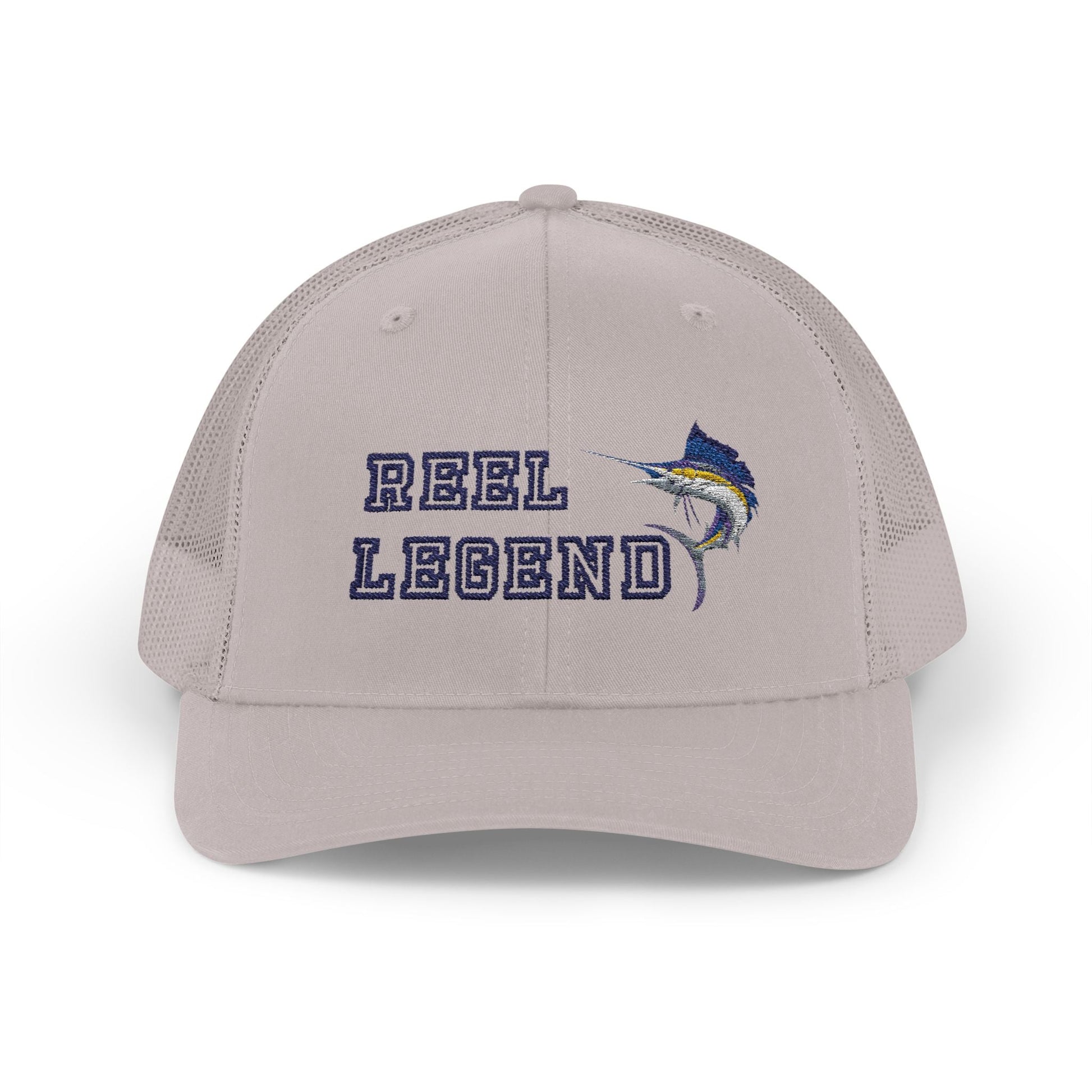 Reel Legend Snapback Trucker Cap | Fishing Hat, Outdoor Gear, Gift for Anglers, Casual Wear, Summer Accessory – Silver Hats for beach wear (22 view)